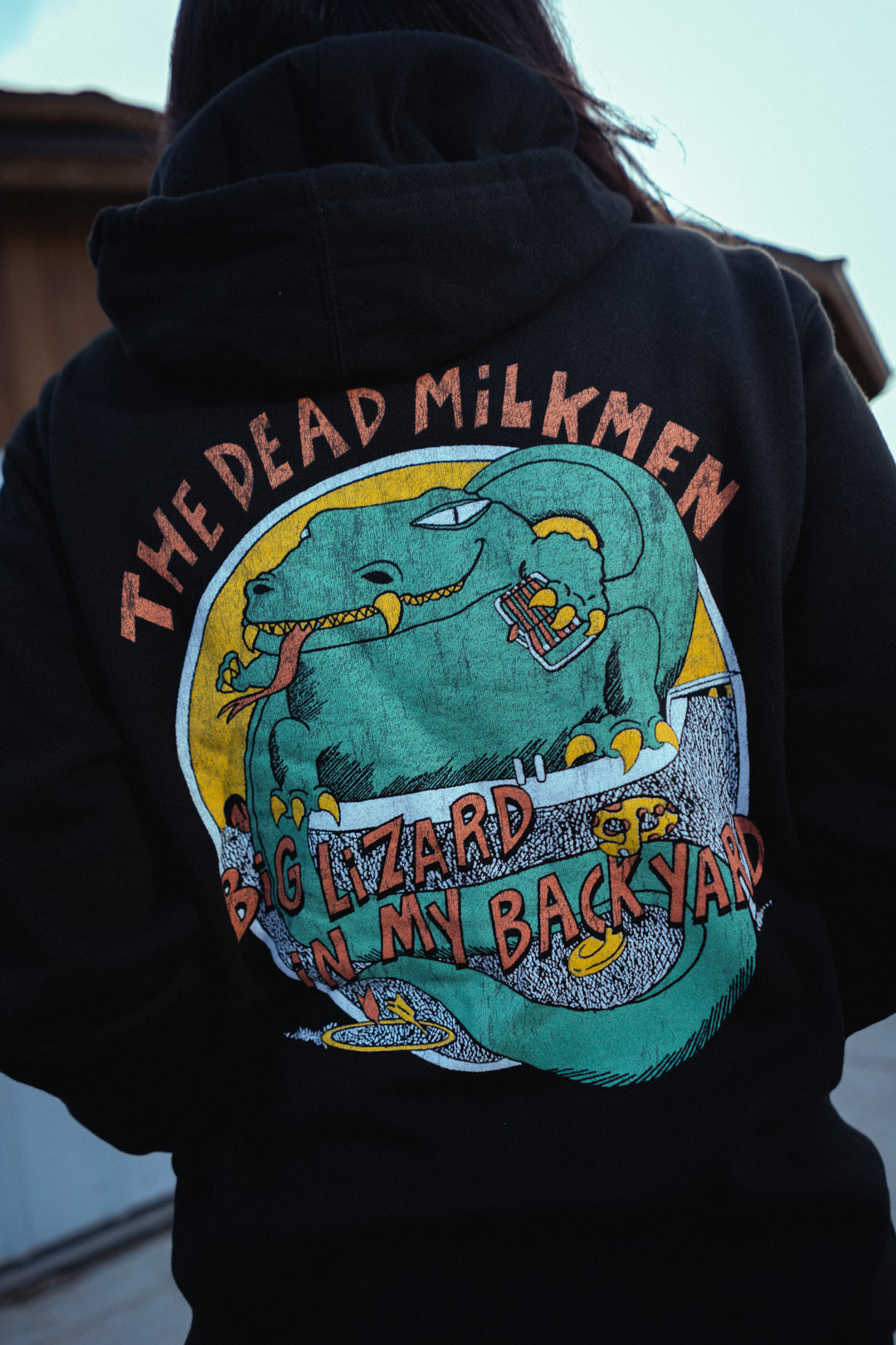 Big Lizard Zip Up Hoodie