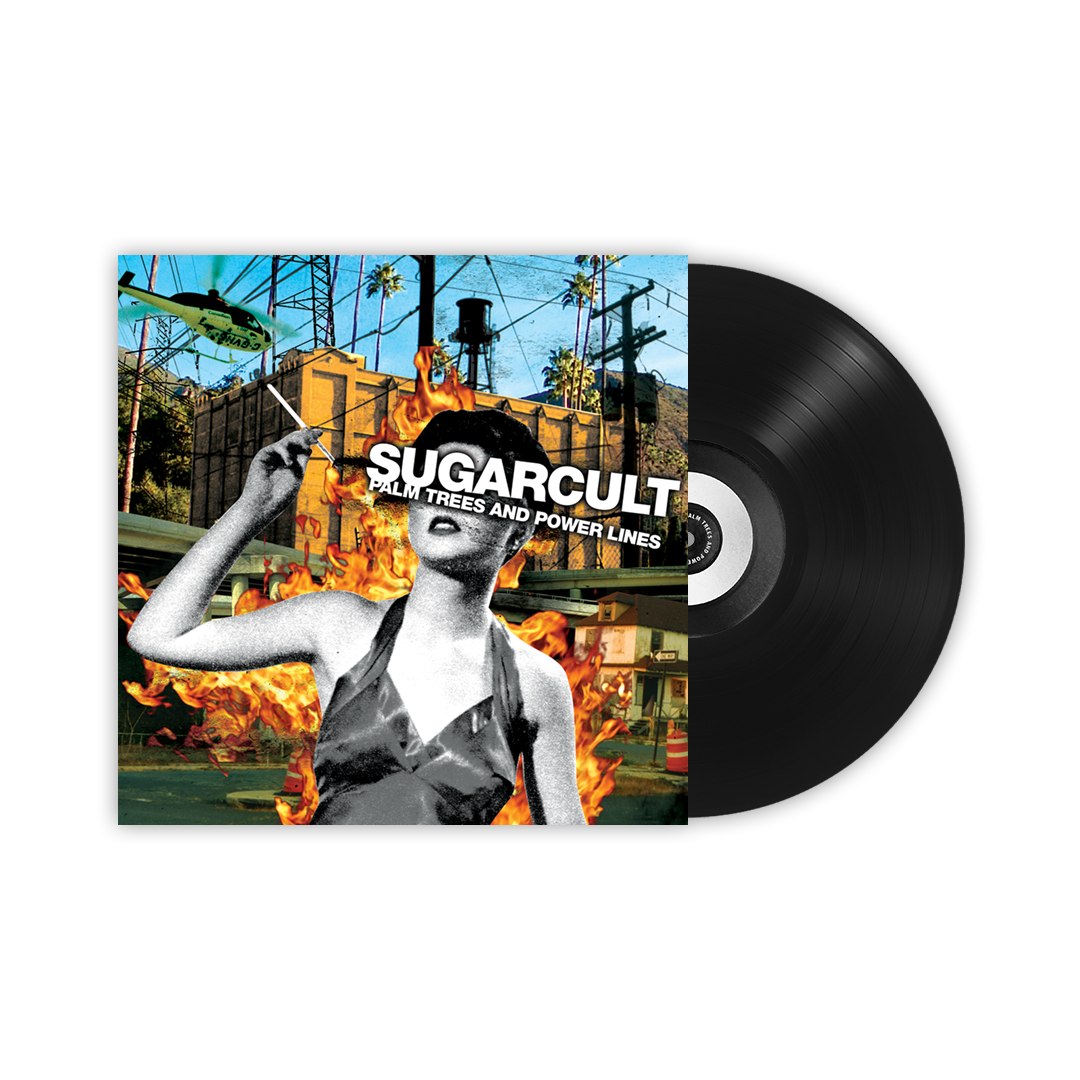 Palm Trees And Power Lines Vinyl (Black)